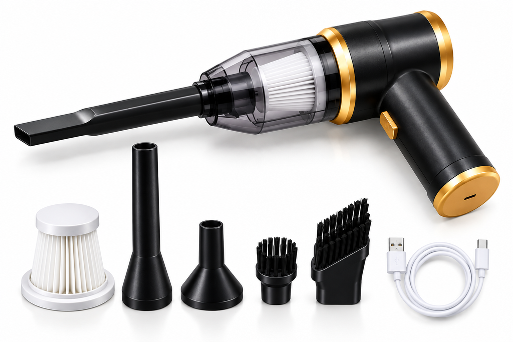 Aspirateur Souffleur Sans Fil 2-en-1 – Spécial Voiture et Maison