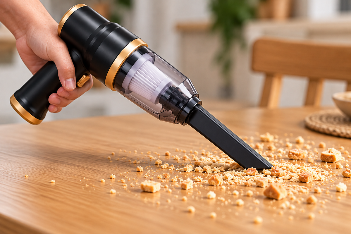 Aspirateur Souffleur Sans Fil 2-en-1 – Spécial Voiture et Maison