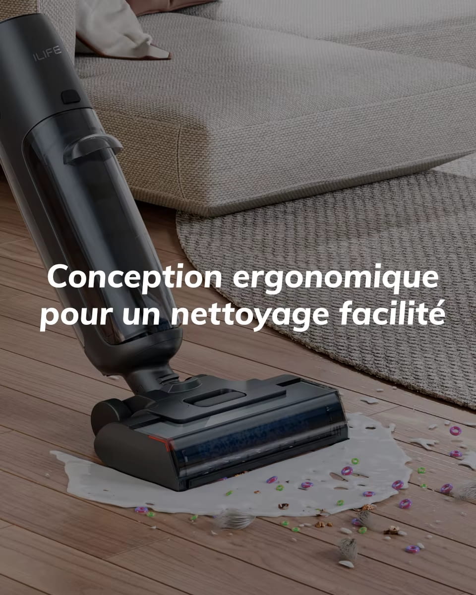Aspirateur-laveur sans fil – Aspiration 7 000 Pa et autonettoyage