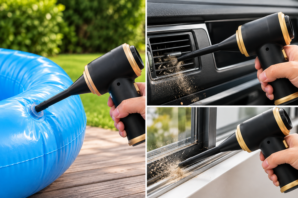 Aspirateur Souffleur Sans Fil 2-en-1 – Spécial Voiture et Maison