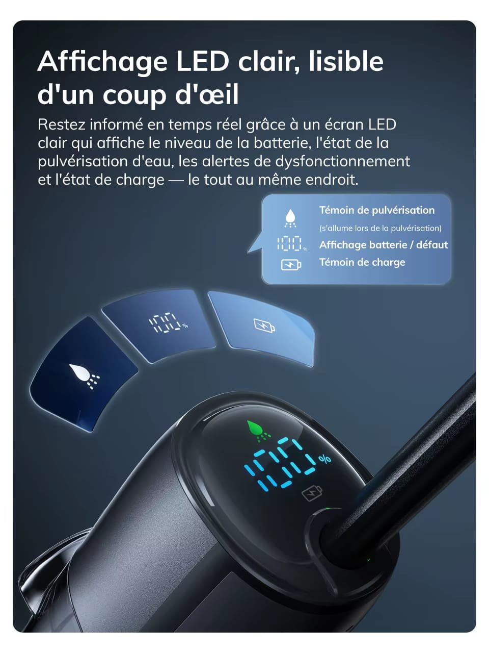 Aspirateur-laveur sans fil – Aspiration 7 000 Pa et autonettoyage